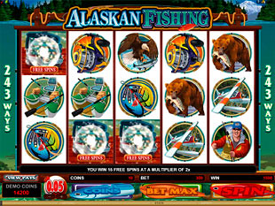 free Alaskan Fishing slot free spins feature game