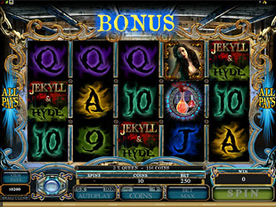 free Jekyll and Hyde slot free spins feature