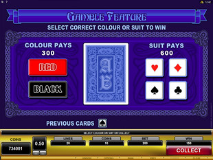 free Avalon slot game gamble feature