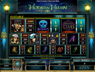 free Victorian Villain slot payout