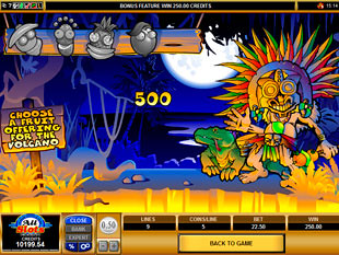 free Big Kahuna slot volcano bonus prize