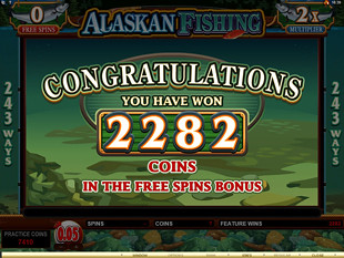 free Alaskan Fishing slot free spins prize