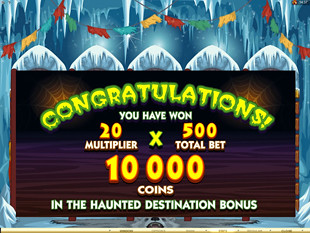 free Monsters in the Closet slot bonus feature prize