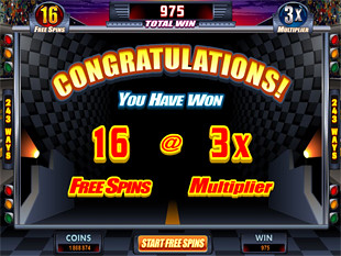 free Racing for Pinks slot free spins