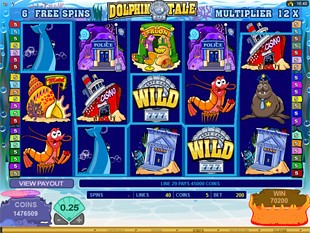 free Dolphin Tale slot free spins extra wild