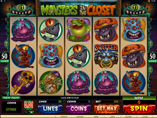Monsters in the Closet slot game online review