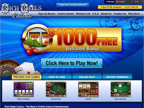 Rich Reels Casino Home