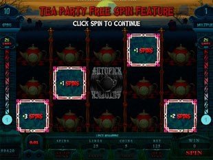 free Alaxe in Zombieland slot tea party round