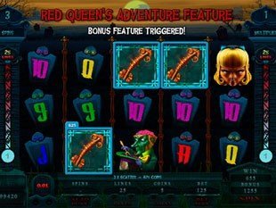 free Alaxe in Zombieland slot red queens adventure feature