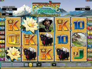 free Paradise Found slot bonus game