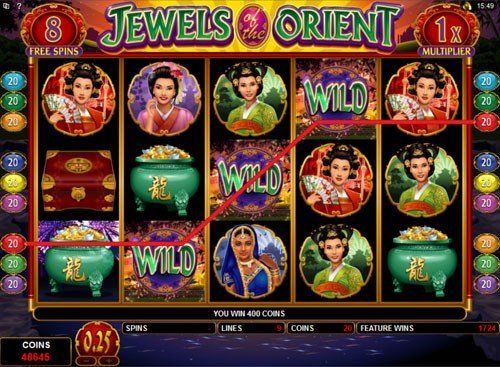 free Jewels of the Orient slot free games