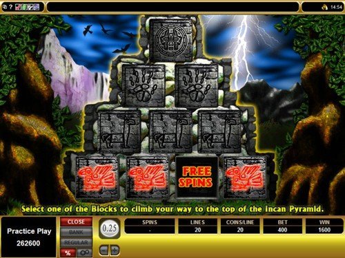 free Inca Gold slot bonus feature