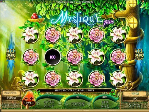 free Mystique Grove slot bonus feature