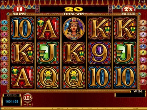 free Ruby of the Nile slot free spins