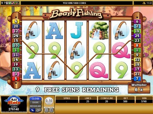 free Bearly Fishing slot free games