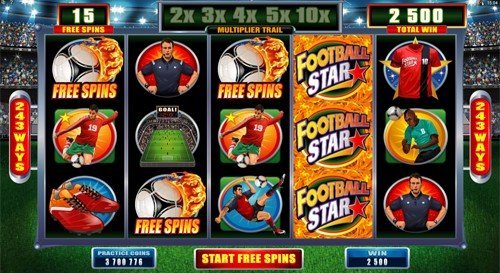 free Football Star slot free spins feature