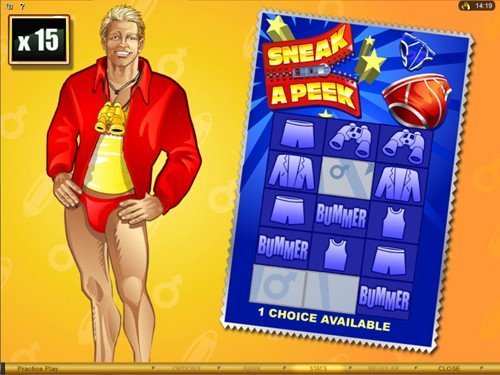 free Sneak a Peek Hunky Heroes slot Sneak A Peek Feature