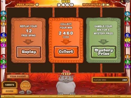 free No Worries slot pick-a-prize bonus game