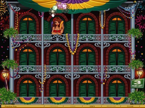 free Mardi Gras Fever slot bonus game pick made