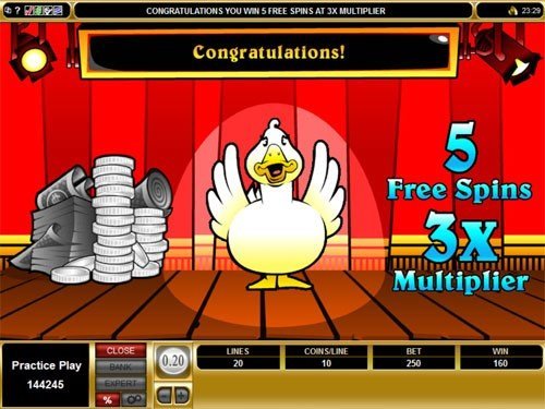 free Golden Goose Crazy Chameleons slot feature trophy