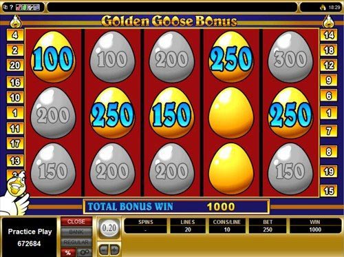 free Golden Goose Winning Wizards slot bonus feature wins