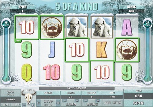 free White Buffalo slot free spins 5 of a Kind