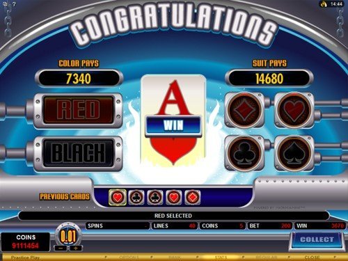 free Pure Platinum slot gamble feature