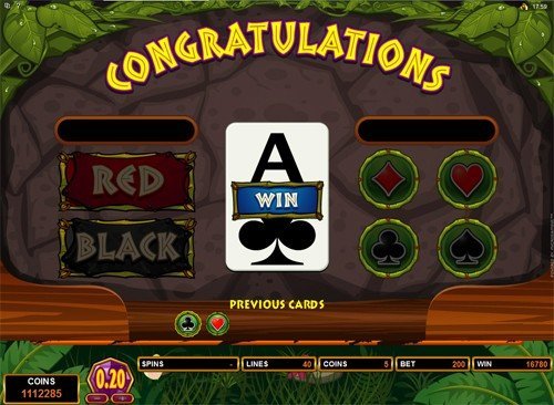 free Tiger's Eye slot gamble feature