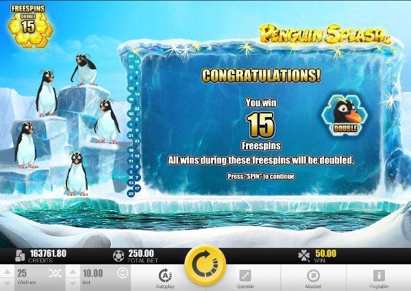 Penguin Splash Bonus Game