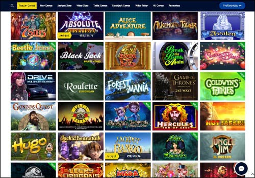 AstralBet Casino Lobby