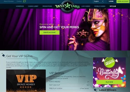 Wixstars Casino VIP
