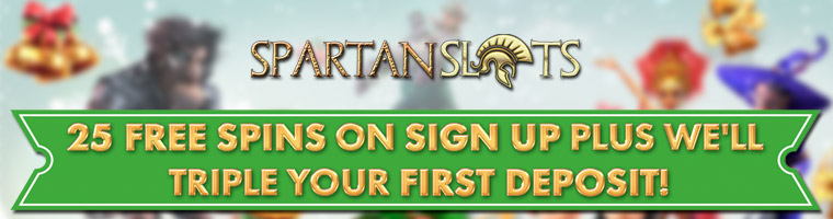 25 free spins on sign-up + up to 200% Unlimited from Spartan Slots Casino