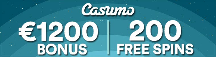 up to 200% up to €1,200 + 200 Free Spins Welcome Bonus from Casumo Casino