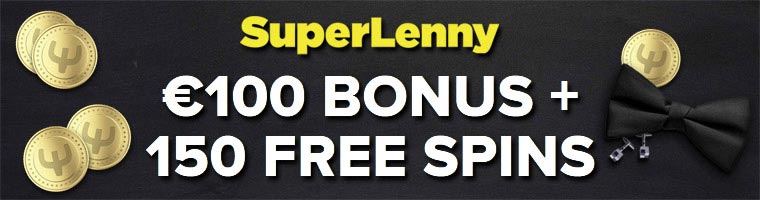 €100 Casino Bonus & 150 Free Spins Welcome from SuperLenny Casino